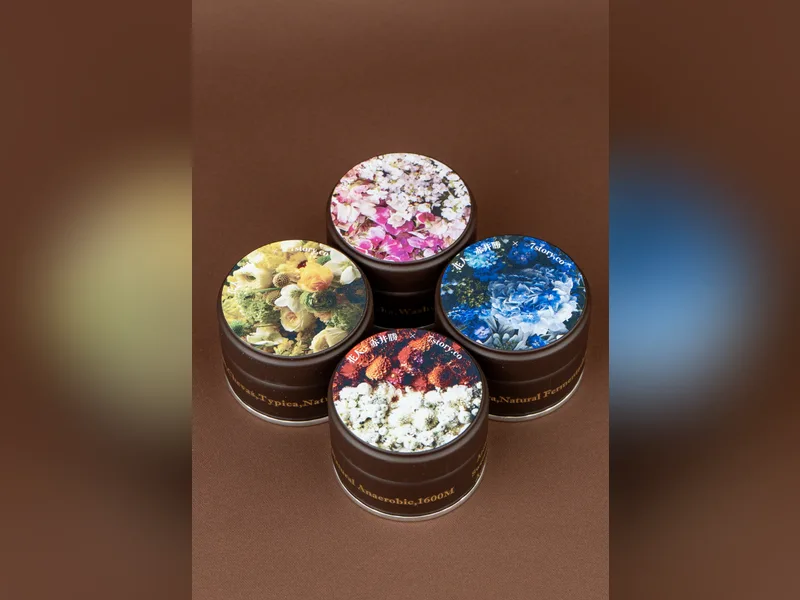 花柄の豆缶を使ったプチギフトのイメージ